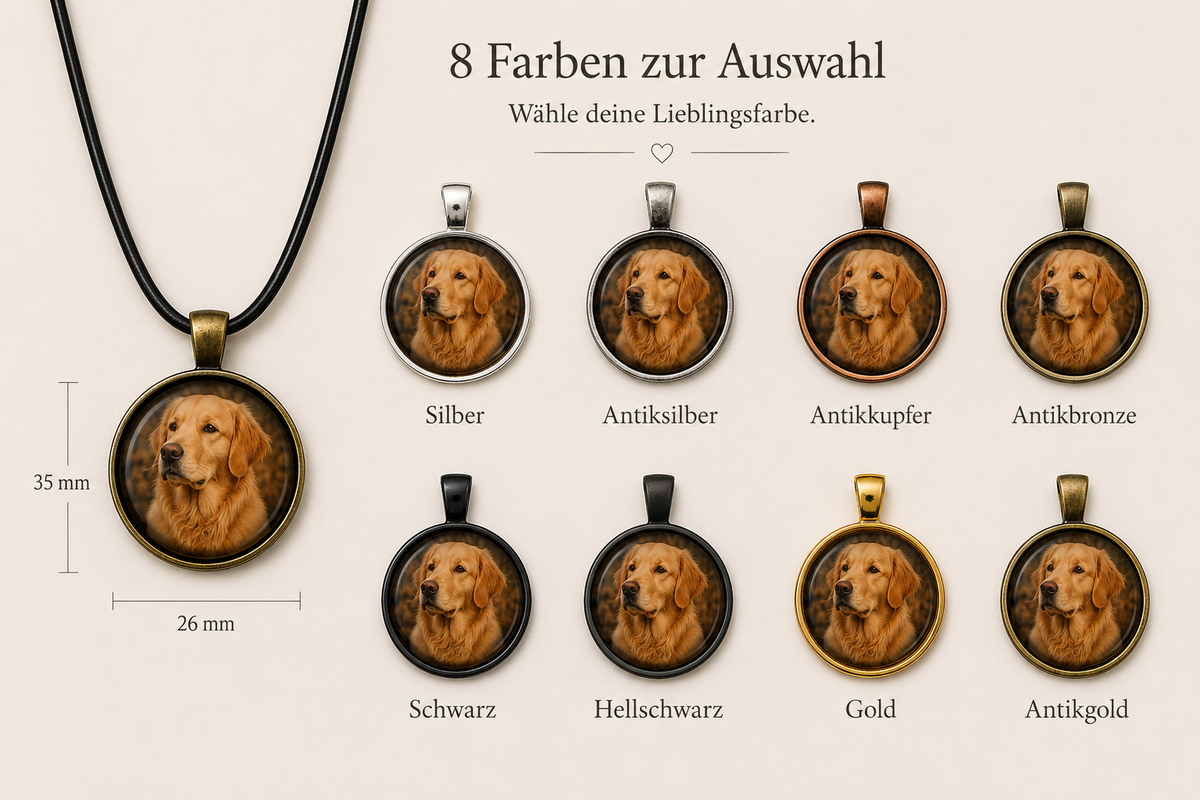 Personalisierte Halskette mit Foto