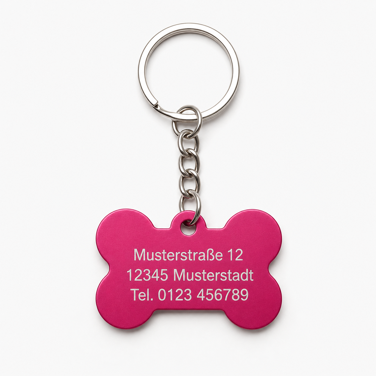 Personalisierter Anhänger in Knochenform
