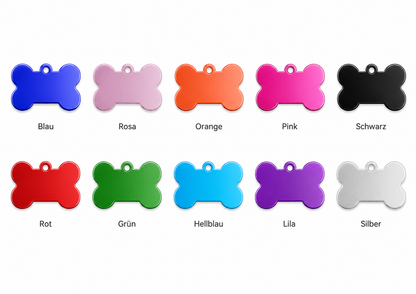 Personalisierter Anhänger in Knochenform